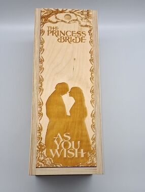The Princess Bride 'As You Wish' Wooden Wine Gift Box